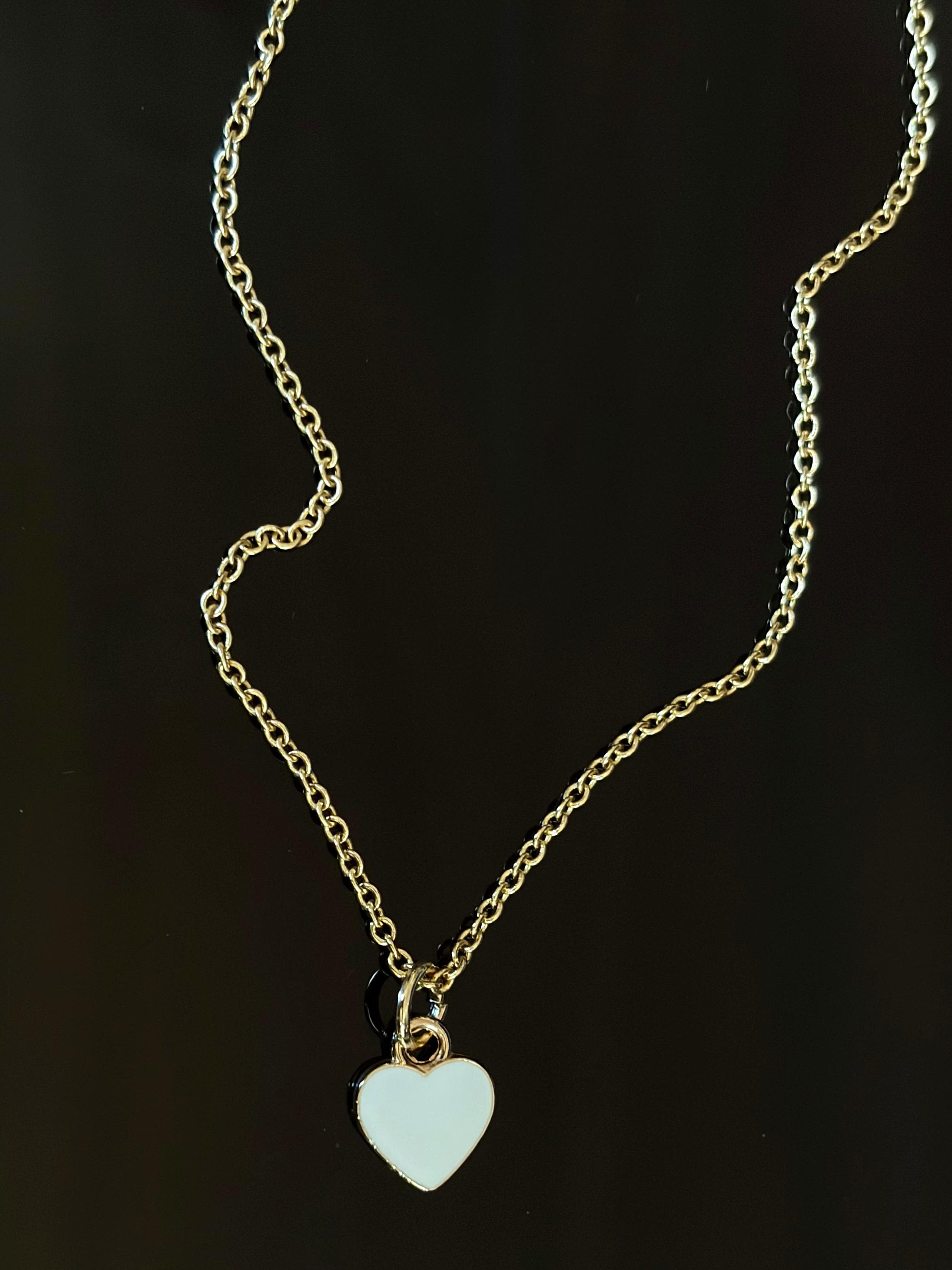 Cream Heart Necklace 2