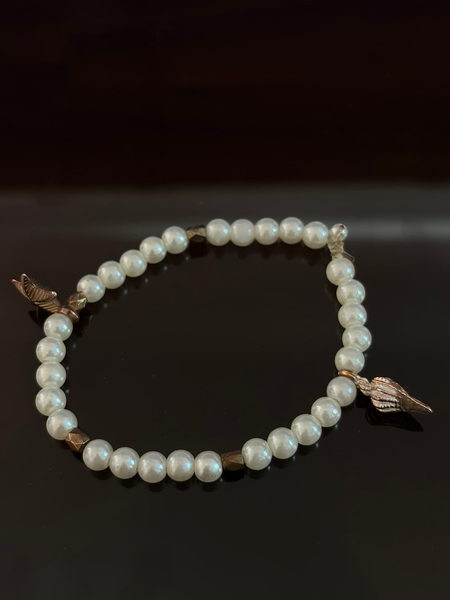 Pearl Wing Bracelet