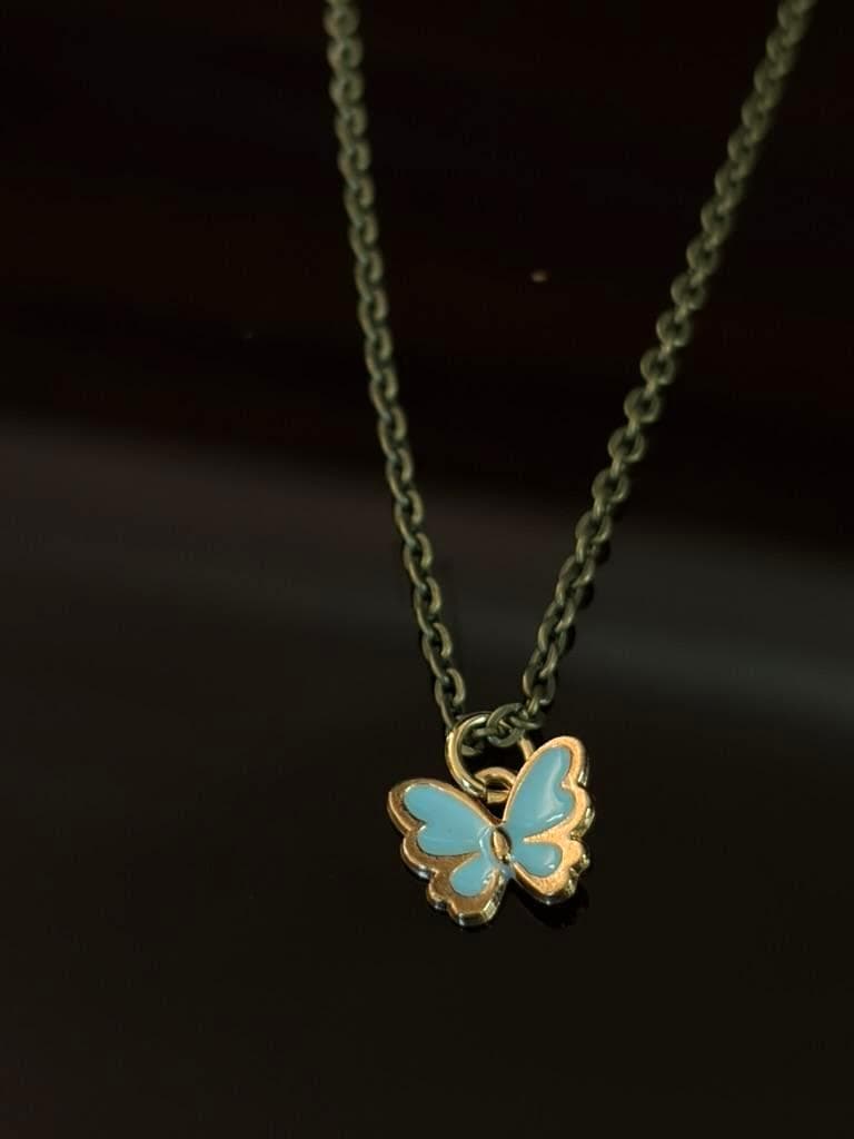 Turquoise Butterfly Necklace 2