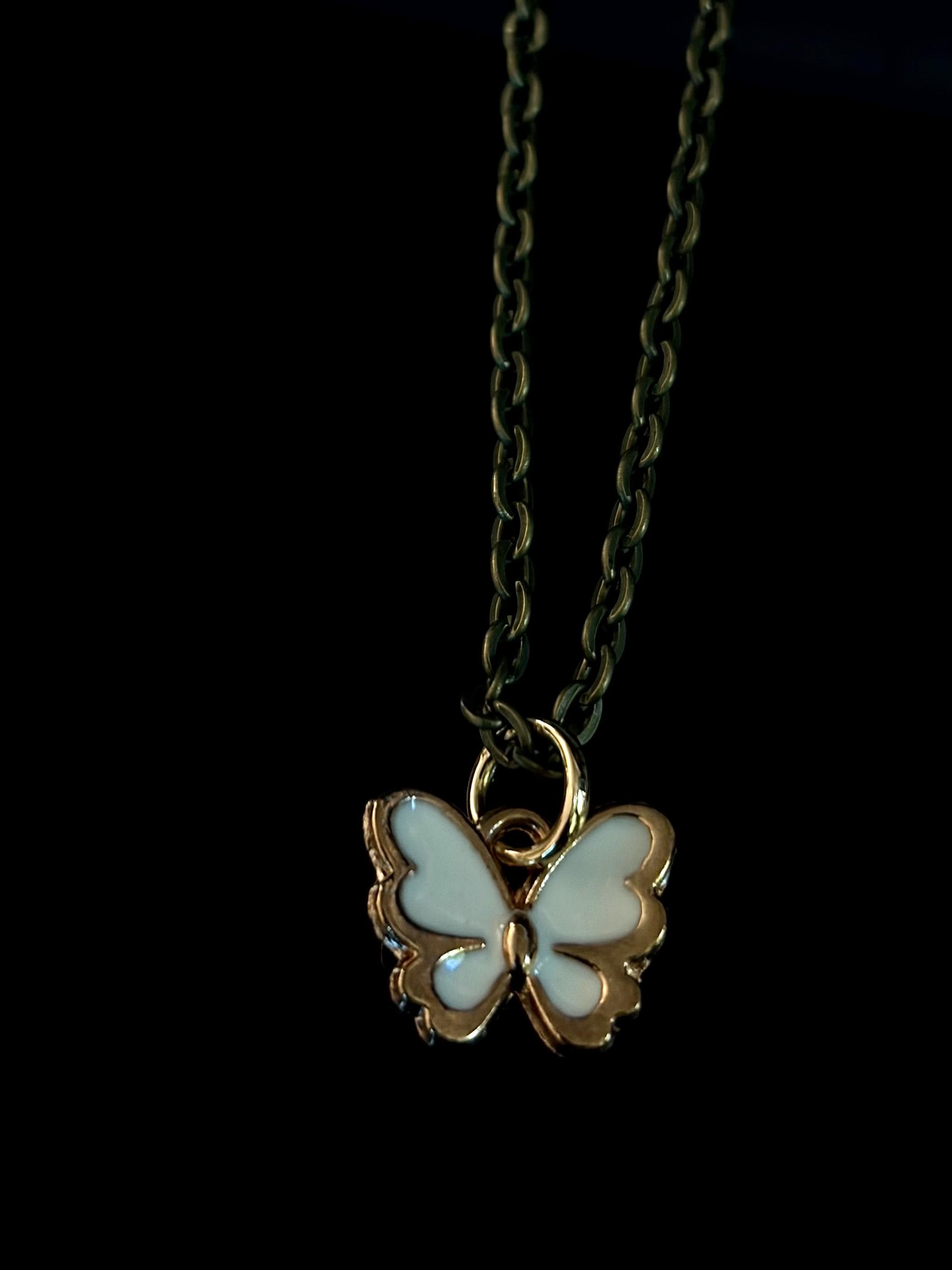 Ivory Butterfly Necklace