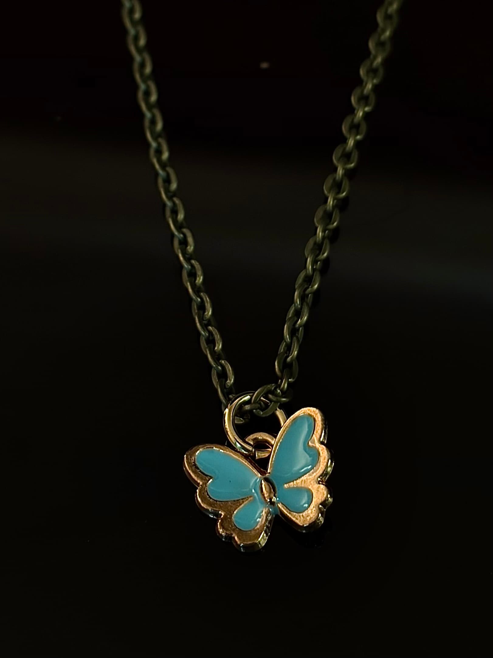 Turquoise Butterfly Necklace